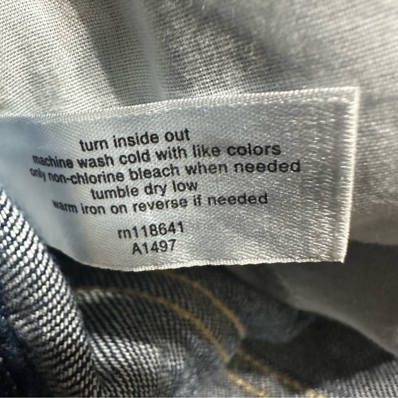 Lane Bryant Signature Fit Slim Straight Ankle Jeans Size 20 Mid-Rise Distressed - Picture 8 of 13